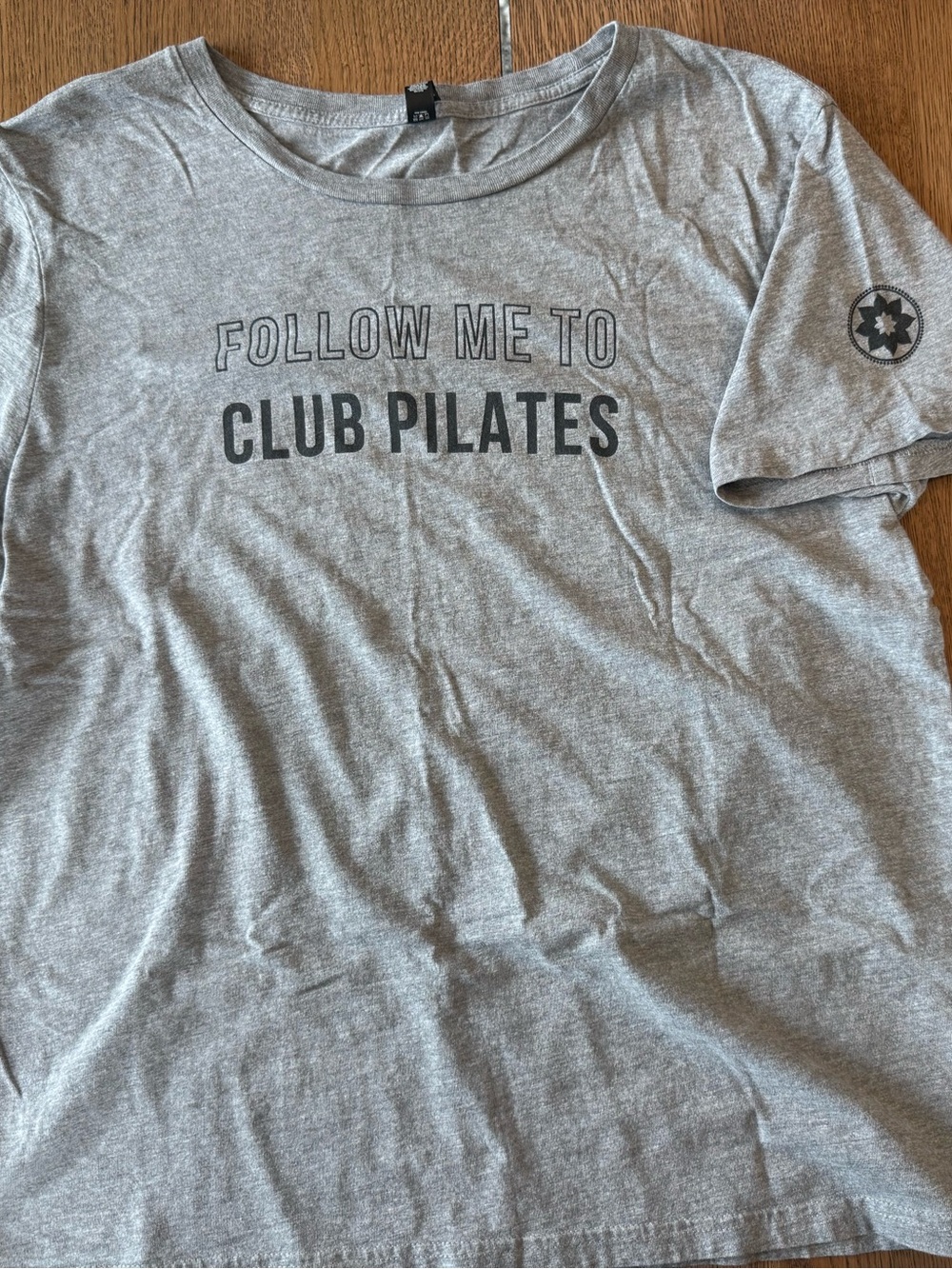 Club Pilates Gray Short Sleeve Tee - Follow Me To Club Pilates